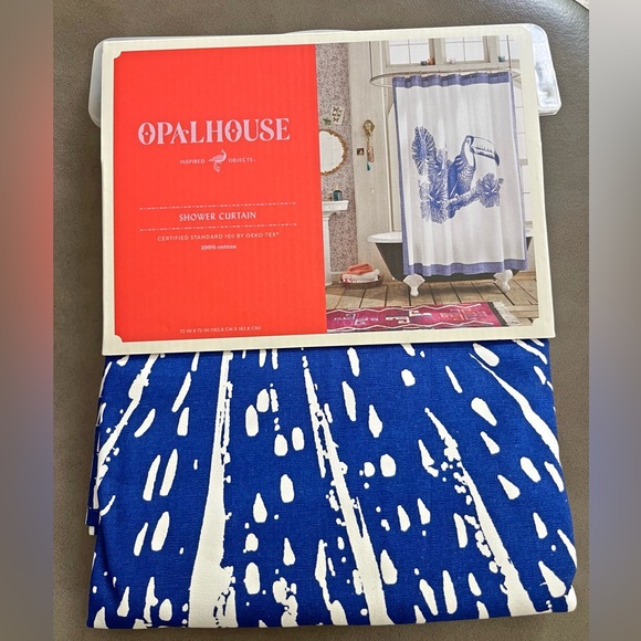 Opalhouse Bath Nwt Opal House Toucan Jungle Boho Tropical Fabric